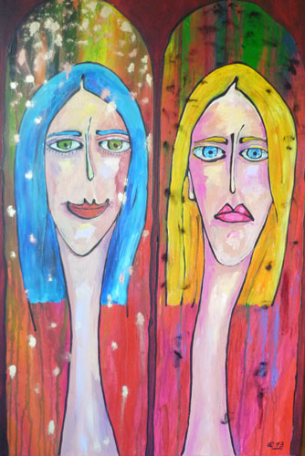 2014, frau holle - goldmarie u. pechmarie, 90x60